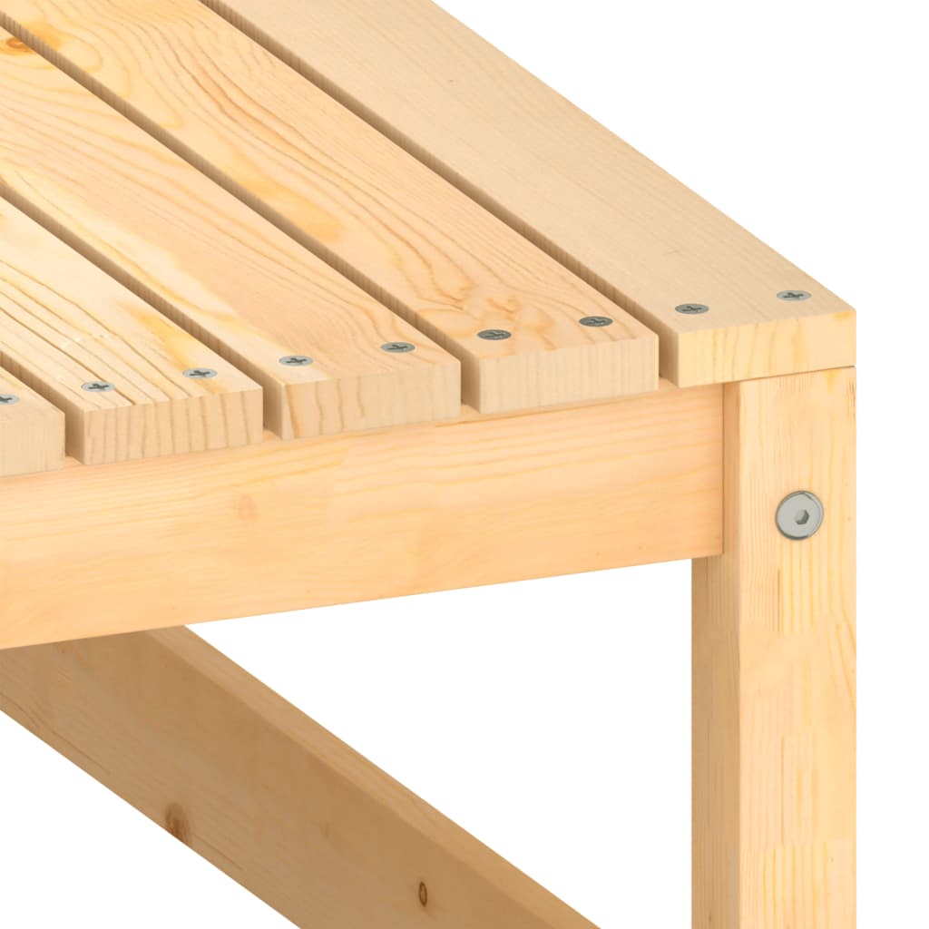 3-tlg. Garten-Lounge-Set mit Kissen Kiefer Massivholz