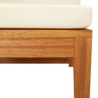 Thumbnail for Ecksofa mit Cremeweißen Kissen Massivholz Akazie