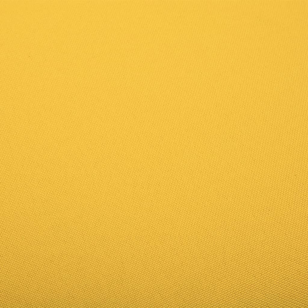 Esszimmerstühle 2 Stk. Drehbar Gelb Stoff