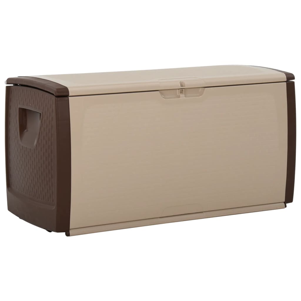 Aufbewahrungsbox Beige und Braun 122x56x63 cm