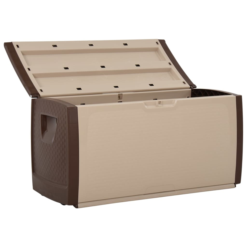 Aufbewahrungsbox Beige und Braun 122x56x63 cm