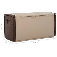 Thumbnail for Aufbewahrungsbox Beige und Braun 122x56x63 cm