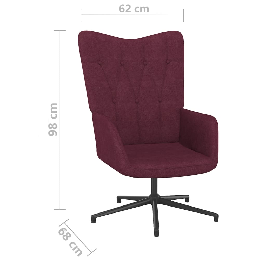 Relaxsessel Lila Stoff
