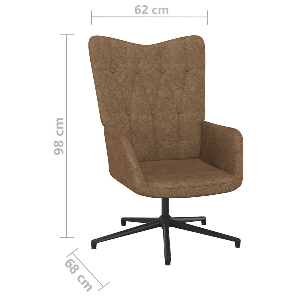 Relaxsessel mit Hocker Taupe Stoff
