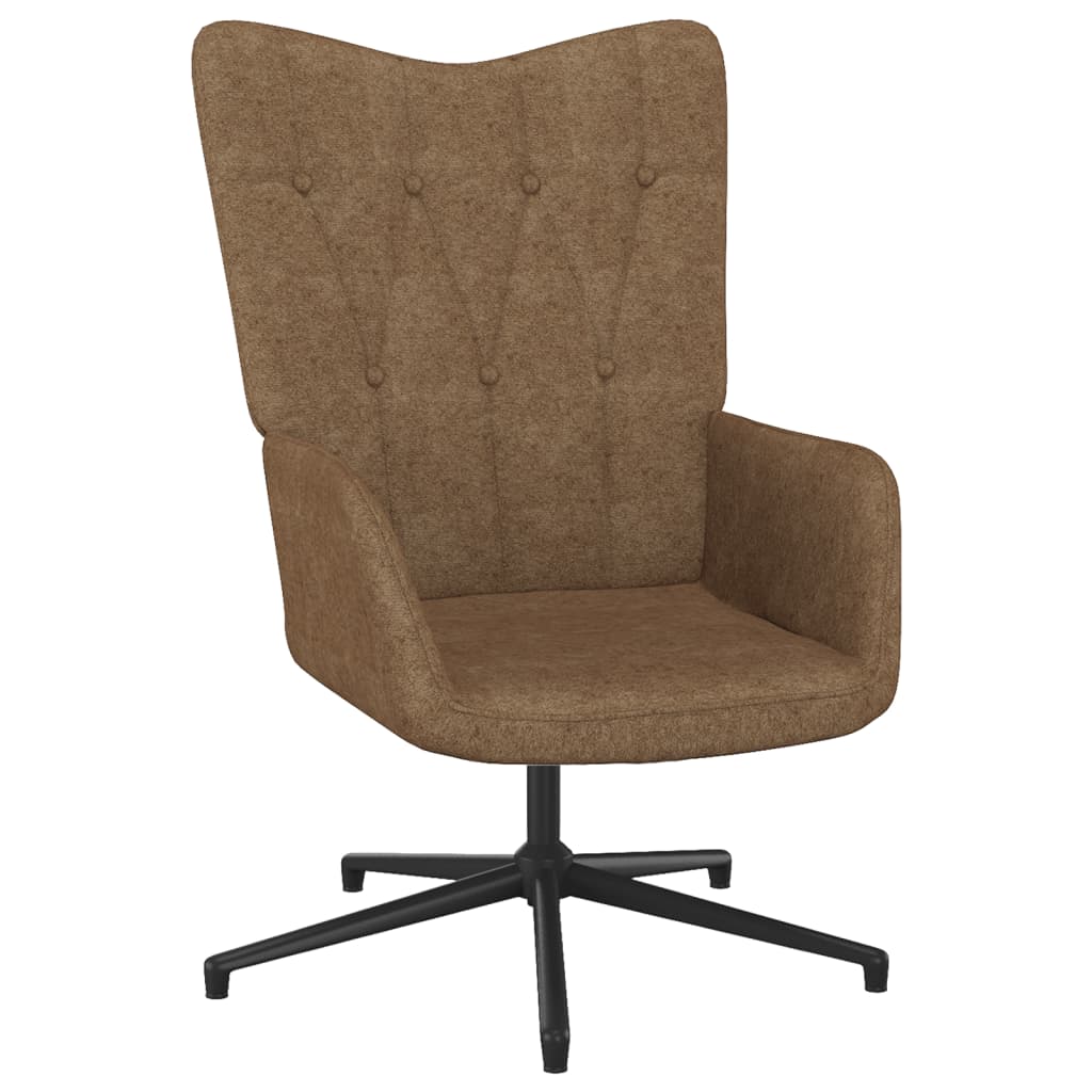 Relaxsessel mit Hocker Taupe Stoff