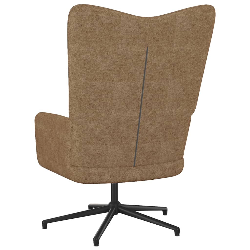 Relaxsessel mit Hocker Taupe Stoff