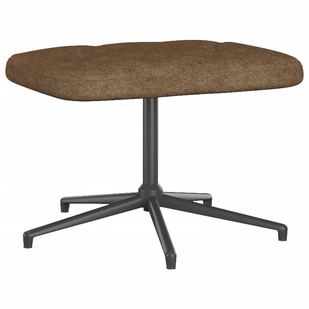 Relaxsessel mit Hocker Taupe Stoff