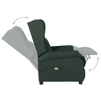 Thumbnail for Massagesessel Dunkelgrün Stoff