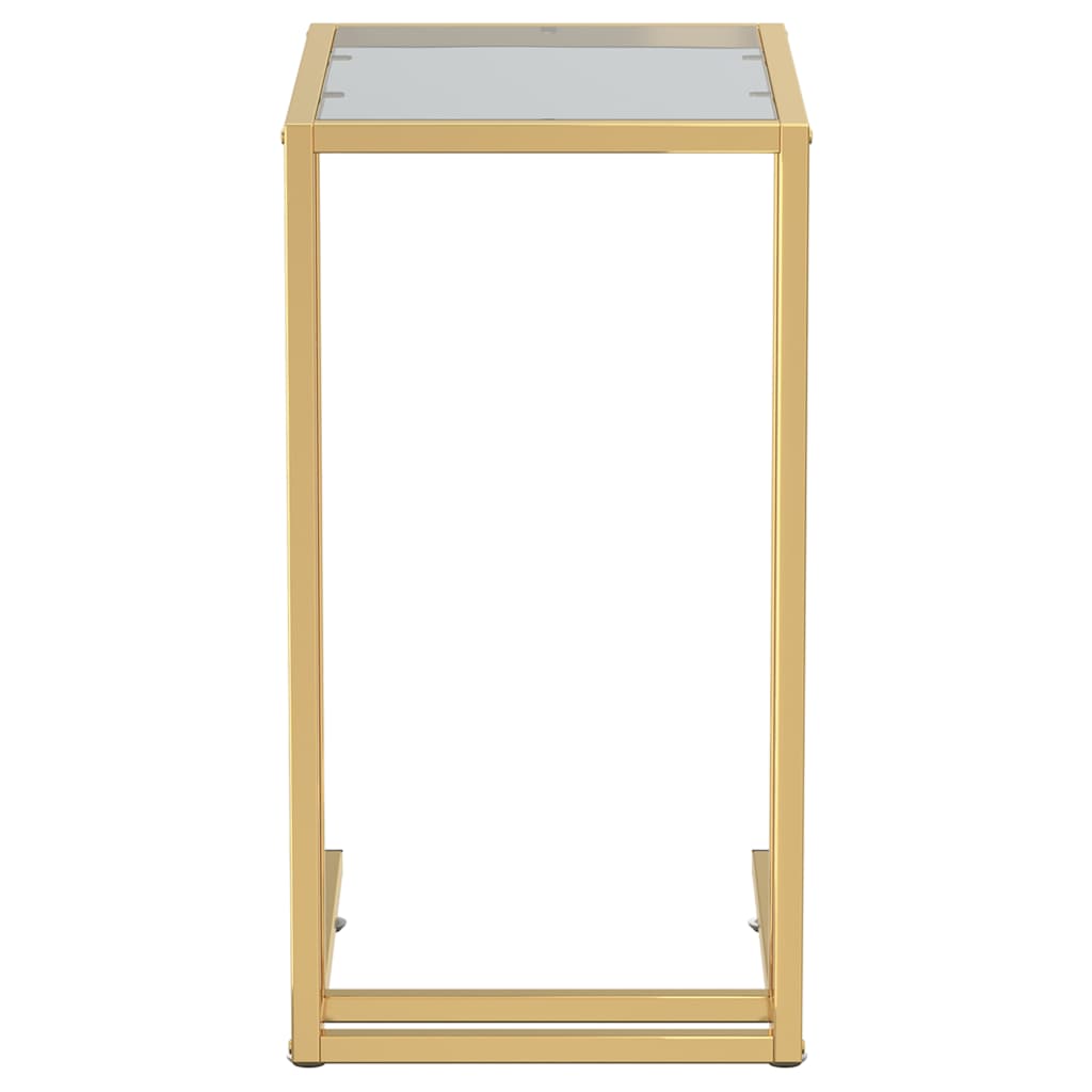 Computer-Beistelltisch Schwarz 50x35x65 cm Hartglas