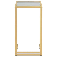 Thumbnail for Computer-Beistelltisch Schwarz 50x35x65 cm Hartglas