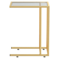 Thumbnail for Computer-Beistelltisch Schwarz 50x35x65 cm Hartglas