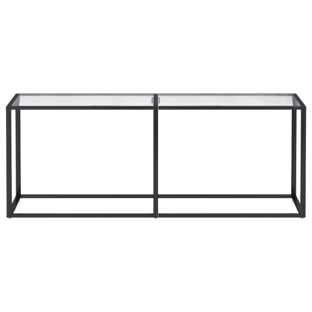 Konsolentisch Transparent 200x35x75,5 cm Hartglas