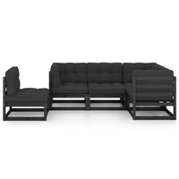 Thumbnail for 5-tlg. Garten-Lounge-Set mit Kissen Massivholz Kiefer