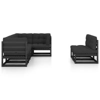 Thumbnail for 7-tlg. Garten-Lounge-Set mit Kissen Massivholz Kiefer