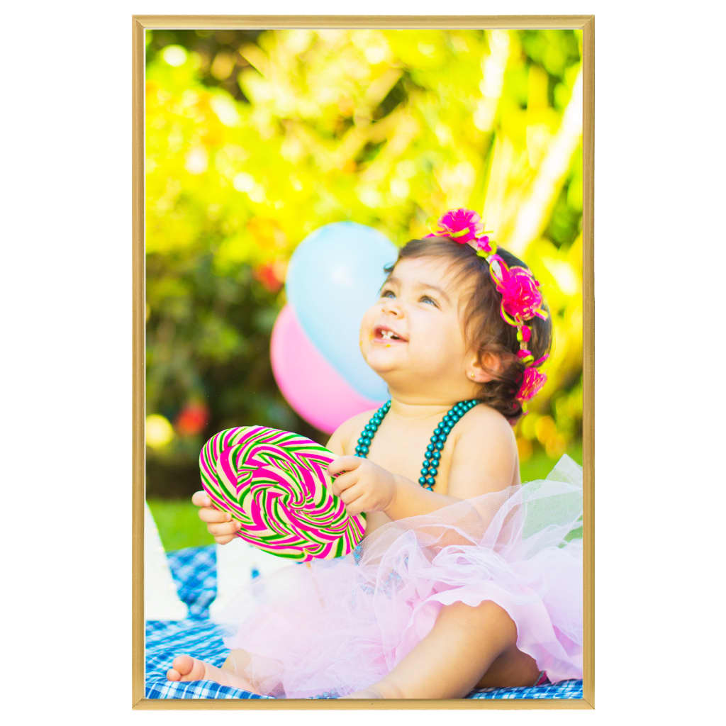 Bilderrahmen Collage 3 Stk. für Wand Tisch Golden 70x90 cm MDF