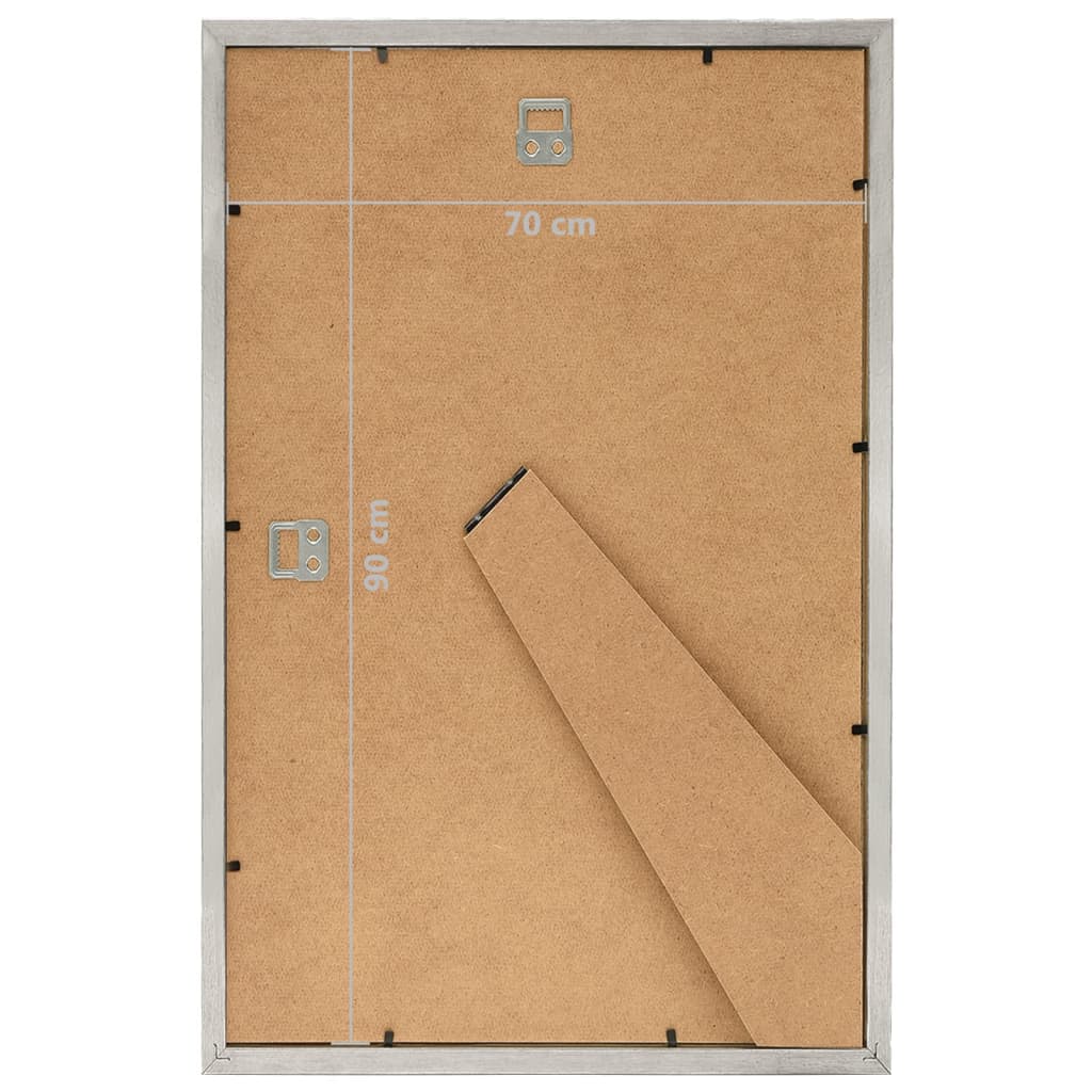 Bilderrahmen Collage 5 Stk. für Wand Tisch Silbern 70x90 cm MDF