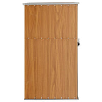 Thumbnail for Gerätehaus Braun 88x89x161 cm Verzinkter Stahl