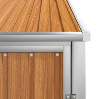 Thumbnail for Gerätehaus Braun 88x89x161 cm Verzinkter Stahl