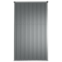 Thumbnail for Gerätehaus Grau 161x89x161 cm Verzinkter Stahl