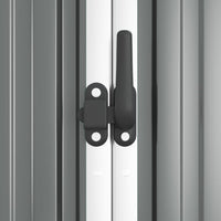 Thumbnail for Gerätehaus Grau 161x89x161 cm Verzinkter Stahl