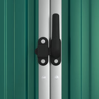 Thumbnail for Geräteschuppen Grün 225x89x161 cm Verzinkter Stahl