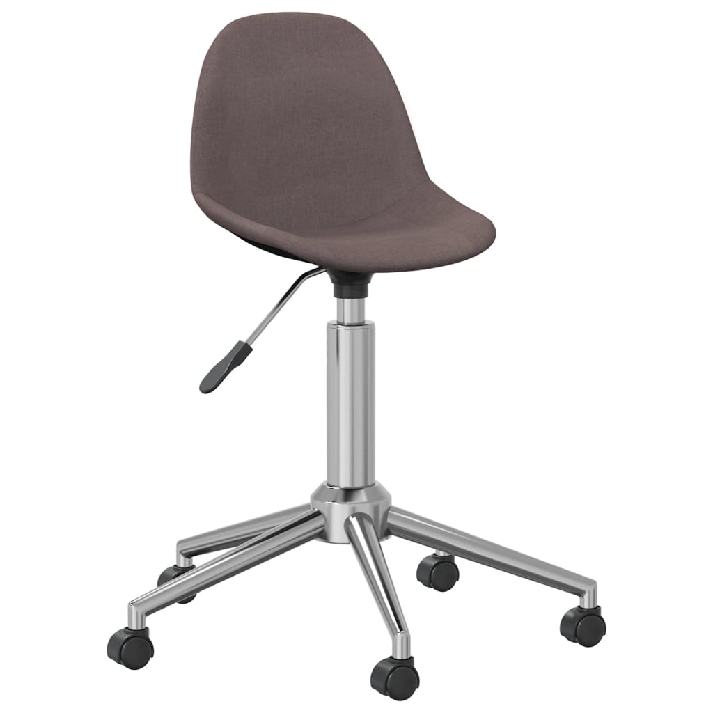 Esszimmerstühle 2 Stk. Drehbar Taupe Stoff