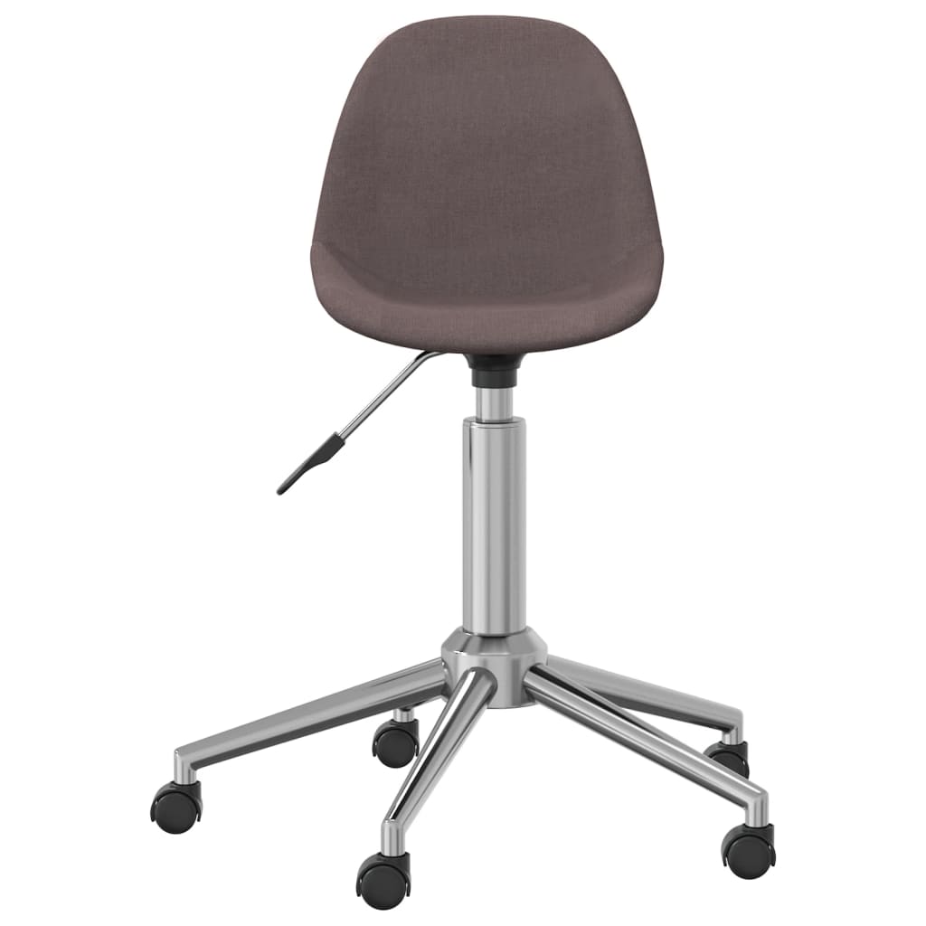 Esszimmerstühle 2 Stk. Drehbar Taupe Stoff
