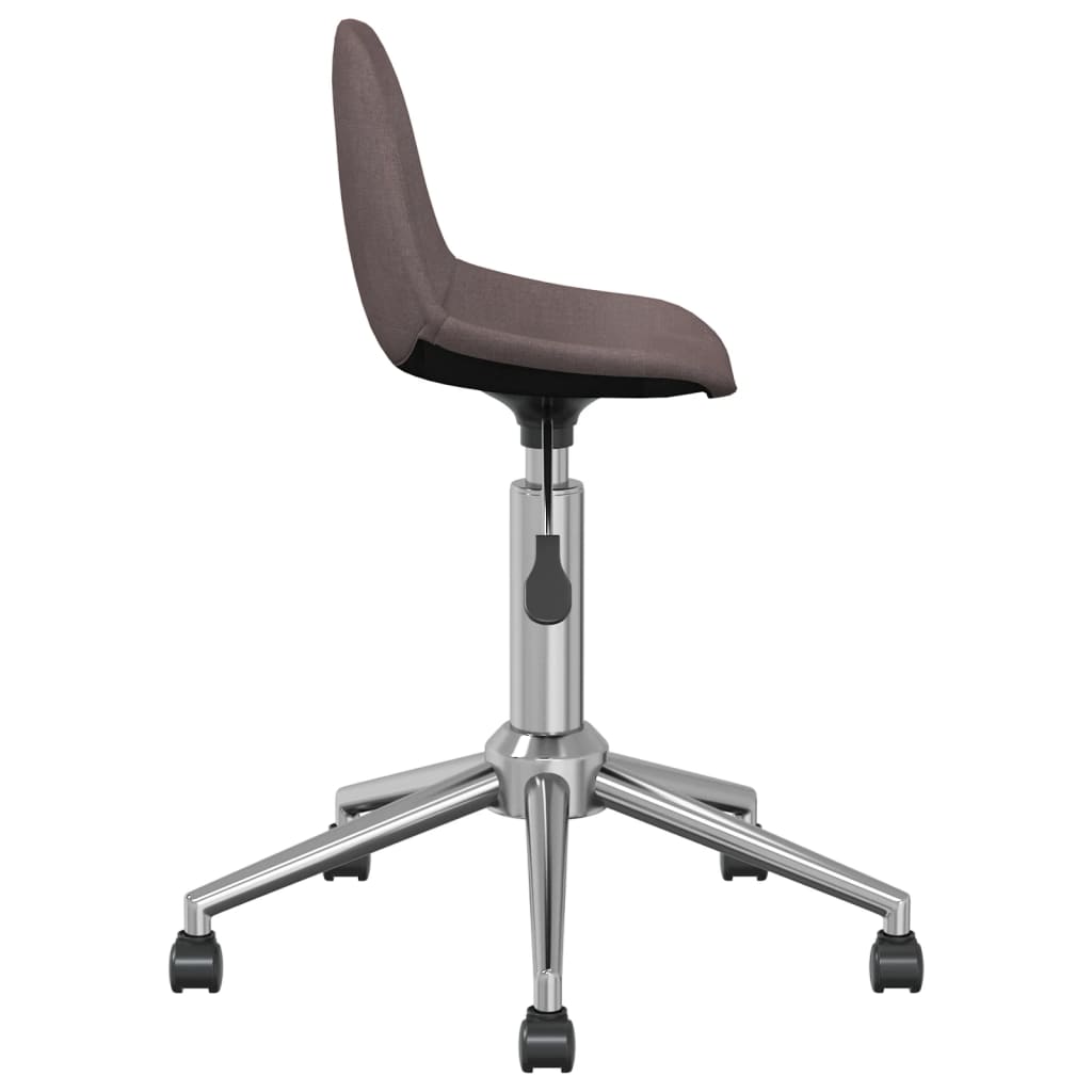 Esszimmerstühle 2 Stk. Drehbar Taupe Stoff