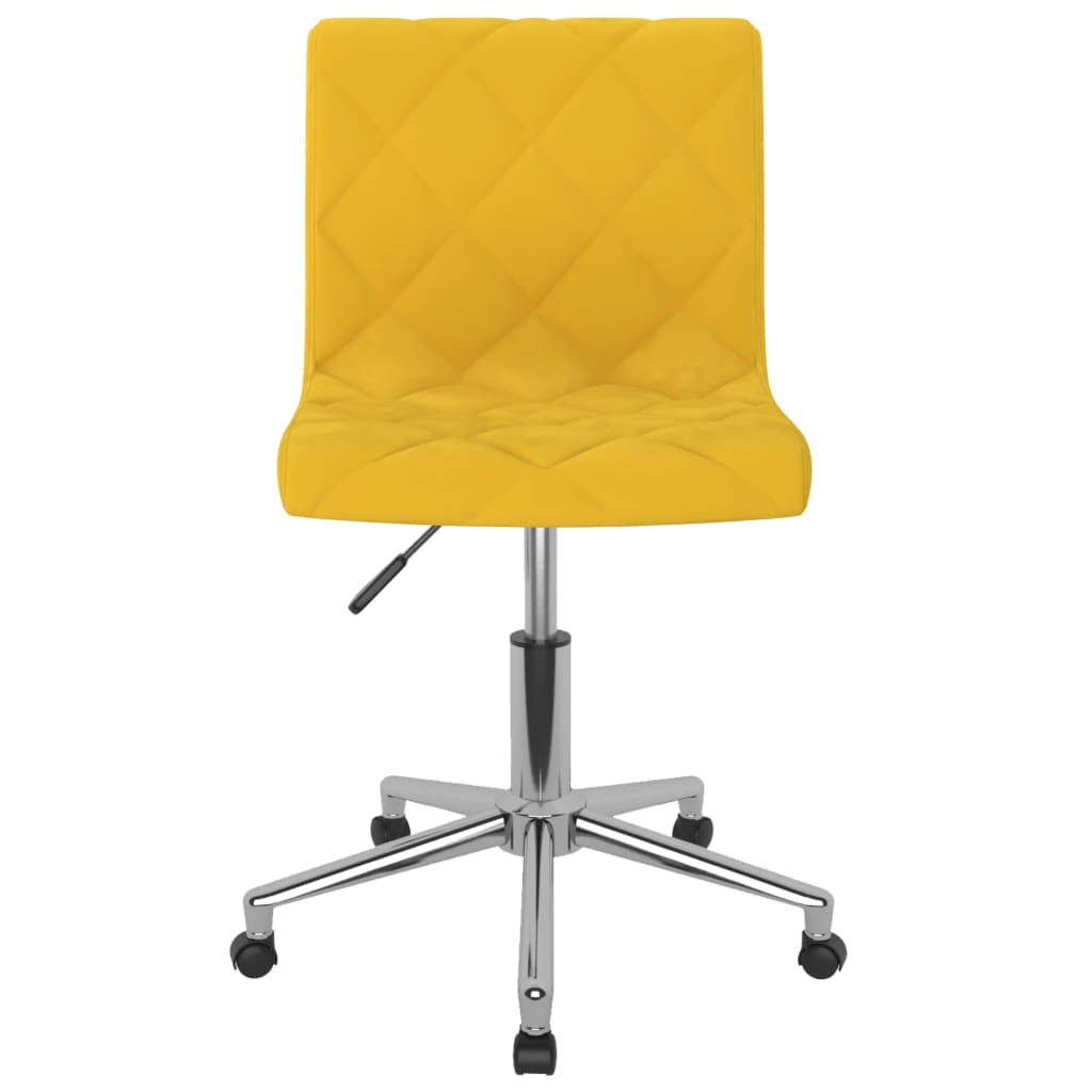 Esszimmerstühle 2 Stk. Drehbar Senfgelb Samt
