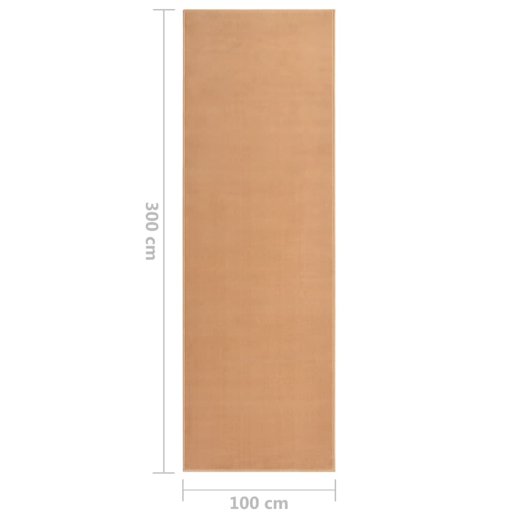 Teppichläufer BCF Beige 100x300 cm