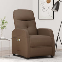 Thumbnail for Massagesessel Elektrisch Braun Stoff