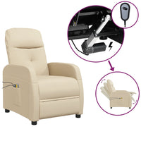 Thumbnail for Massagesessel Elektrisch Creme Stoff