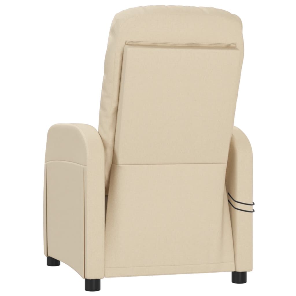 Massagesessel Elektrisch Creme Stoff