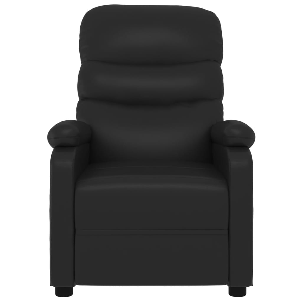 Massagesessel Elektrisch Schwarz Kunstleder
