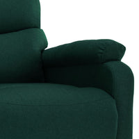 Thumbnail for Elektrischer Massagesessel Dunkelgrün Stoff