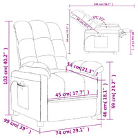 Thumbnail for Elektrischer Massagesessel Dunkelgrün Stoff