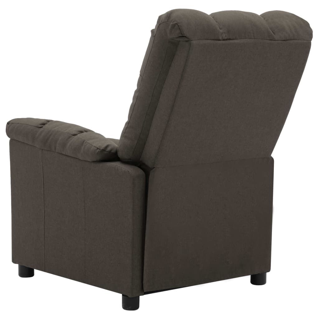 Massagesessel Elektrisch Taupe Stoff