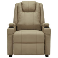 Thumbnail for Massagesessel Elektrisch Cappuccino-Braun Kunstleder
