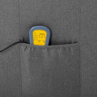 Thumbnail for Massagesessel Elektrisch Hellgrau Stoff