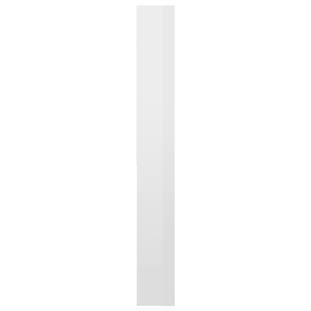 Waschmaschinenschrank Hochglanz-Weiß 64x24x190 cm