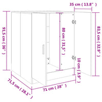 Thumbnail for Waschmaschinenschrank Sonoma-Eiche 71x71,5x91,5 cm
