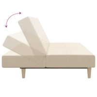 Thumbnail for Schlafsofa 2-Sitzer Creme Stoff