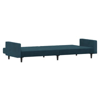 Thumbnail for Schlafsofa 2-Sitzer Blau Samt