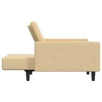 Thumbnail for Schlafsofa 2-Sitzer Creme Samt