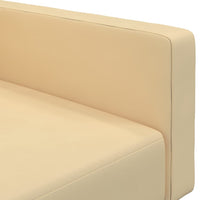 Thumbnail for Schlafsofa 2-Sitzer Creme Samt