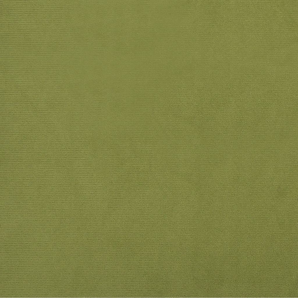 Schlafsofa 2-Sitzer mit 2 Kissen Hellgrün Samt