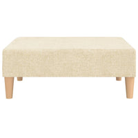 Thumbnail for Fußhocker Creme 78x56x32 cm Stoff