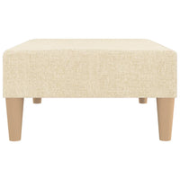 Thumbnail for Fußhocker Creme 78x56x32 cm Stoff