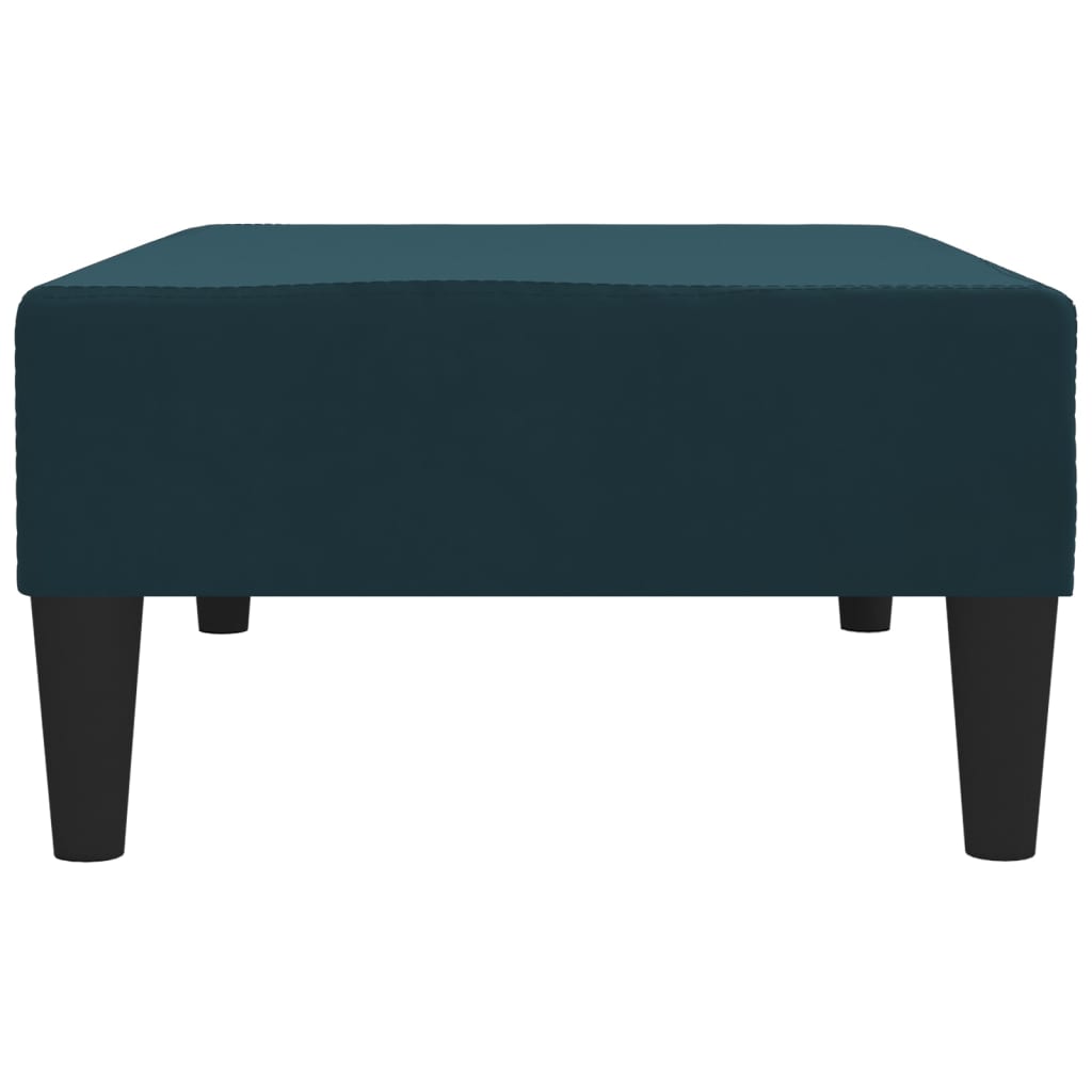 Fußhocker Blau 78x56x32 cm Samt
