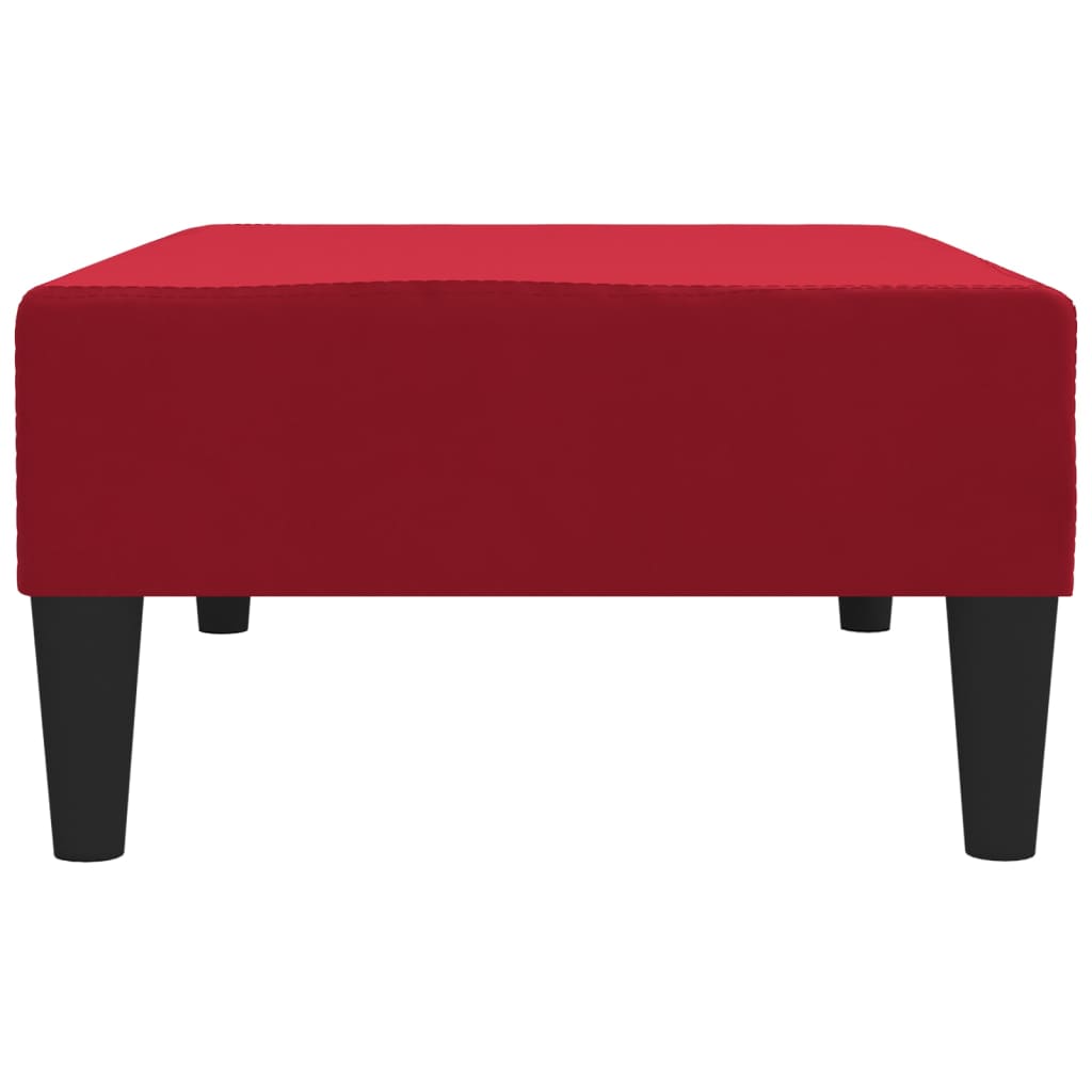 Fußhocker Weinrot 78x56x32 cm Samt